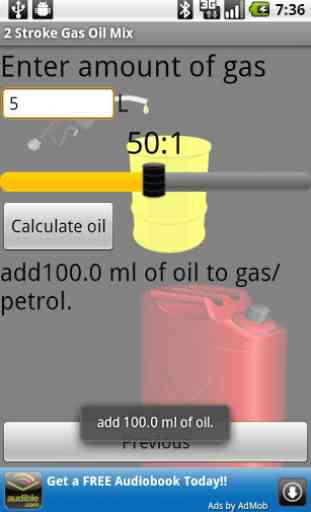2 Stroke Gas Oil Mix Calc 4
