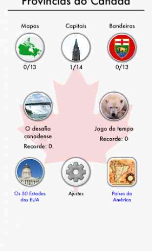 As províncias e os territórios do Canadá - O teste 3