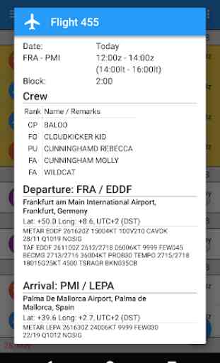DutyDroid - airline crew app 2