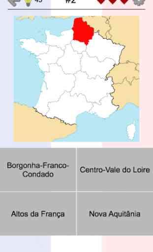 Regiões francesas - Os capitais e mapas franceses 1