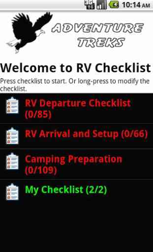 RV Checklist 2