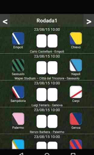 Tabela Campeonato Italiano 19/20 2