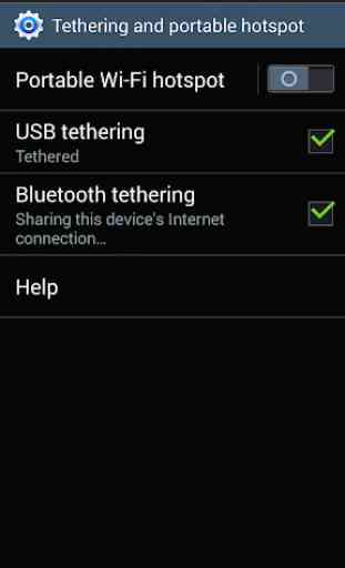 Tethering USB rápida (HotSpot) 2