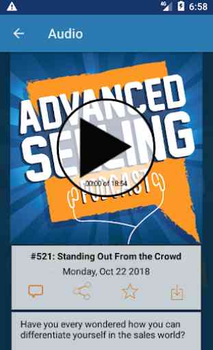 Advanced Selling Podcast 1