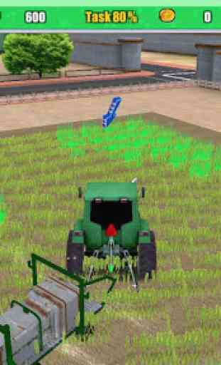 Combine Harvester Tractor Sim 4