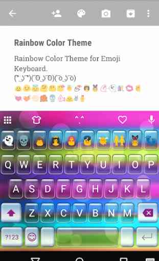 Rainbow Color Emoji Keyboard 1