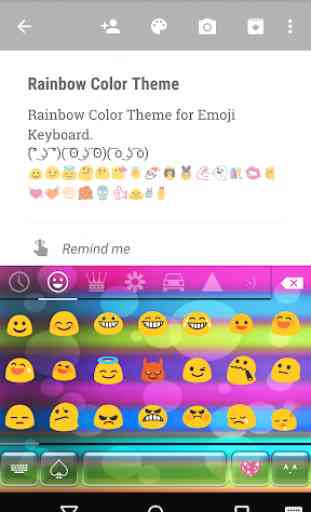 Rainbow Color Emoji Keyboard 2
