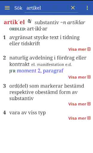 Svensk ordbok 4