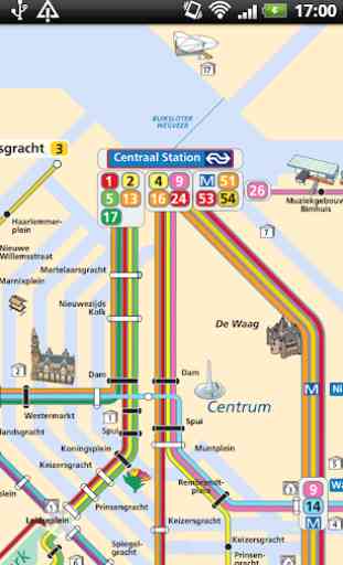 Amsterdam Metro & Tram Free Offline Map 2019 1