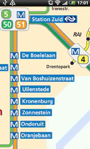 Amsterdam Metro & Tram Free Offline Map 2019 2