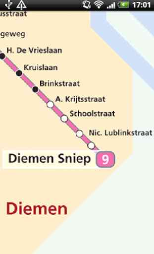 Amsterdam Metro & Tram Free Offline Map 2019 3