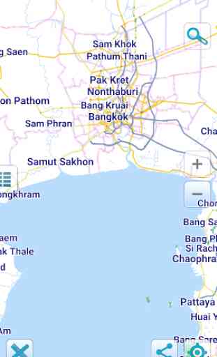 Map of Thailand offline 1