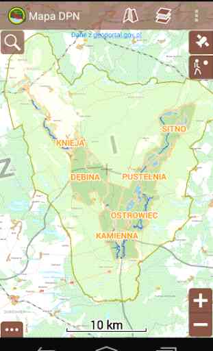 Mapa turystycznoedukacyjna DPN 1