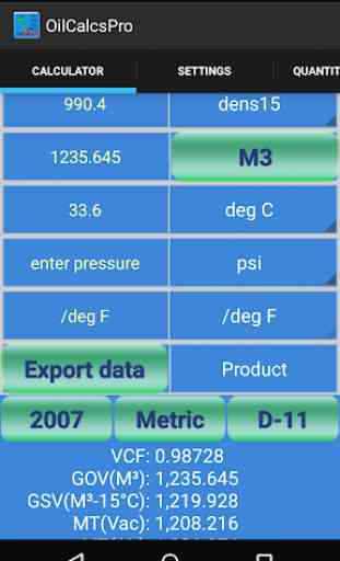 Oil Calculator Pro 1
