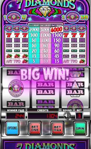 Seven Diamonds Deluxe : Vegas Slot Machines Games 1