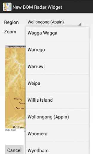 Australia Weather Radar Widget 4
