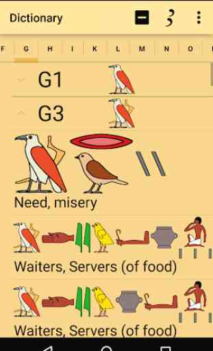 English/Hieroglyph Dictionary 1