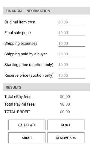 Fees Analyzer for eBay sellers 2