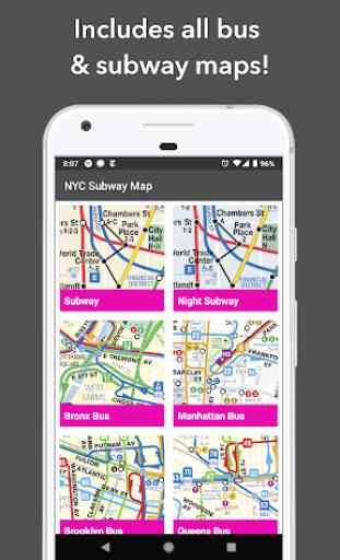 Map of NYC Subway: offline MTA 2