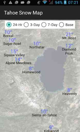 Tahoe Snow Map 1