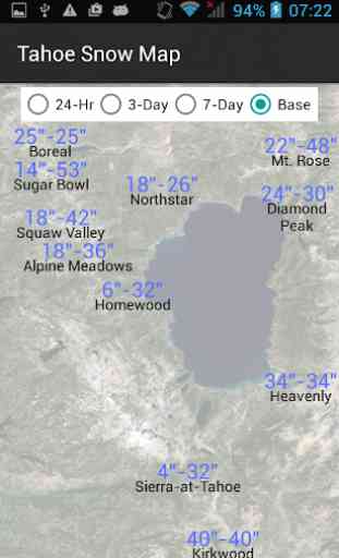 Tahoe Snow Map 3