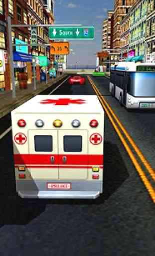911 Cidade Ambulância 3D 2