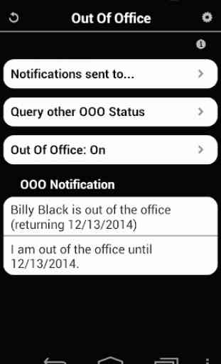 Out of Office (Lotus Notes) 1
