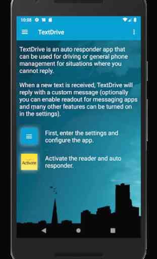 TextDrive - Auto responder / No Texting App 3