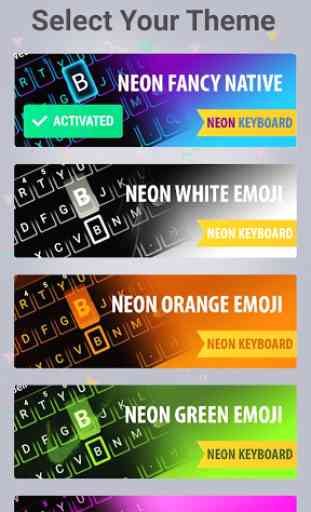 Emoji Smart Neon keyboard 2