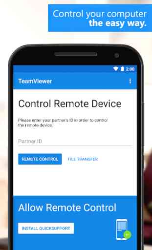 TeamViewer para Remote Control 2