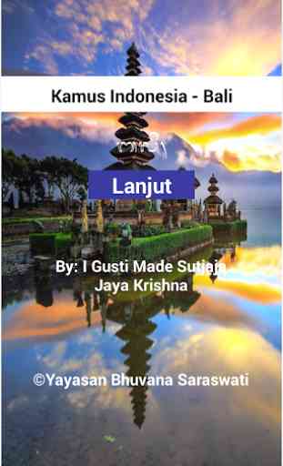 Kamus Indonesia - Bali 1