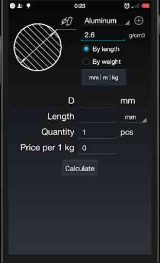 Metal Weight  Calculator 2