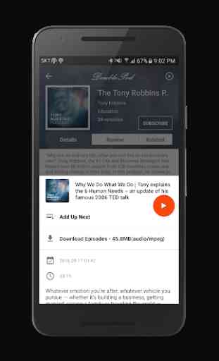 Podcasts DoublePod Android 3