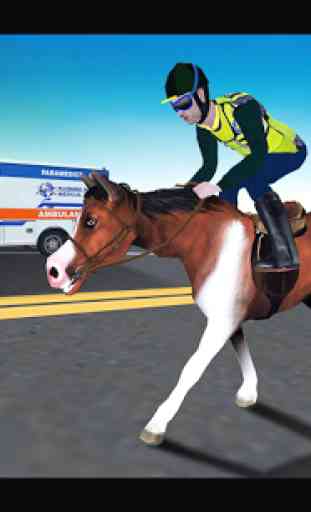 rodeo simulador cavalo polícia 4