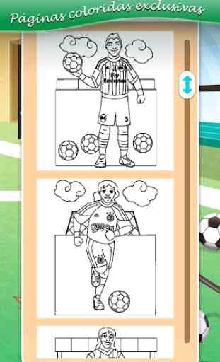 Jogo de livro de colorir Futebol 4