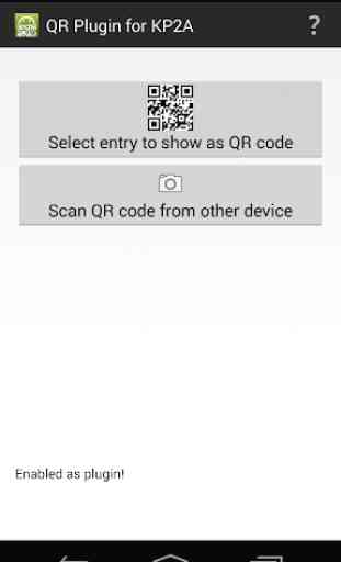 QR Plug-in for KP2A 1