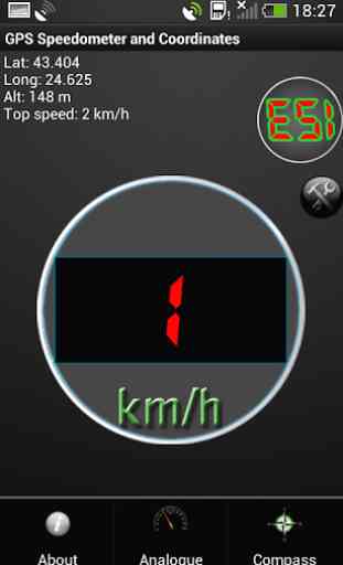 Velocímetro GPS em kph ou mph 3