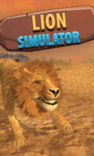 Leão africano simulador 3d 1