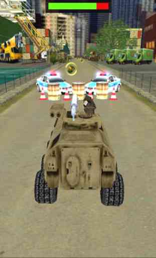 louco tanque morte Corrida 3D 3