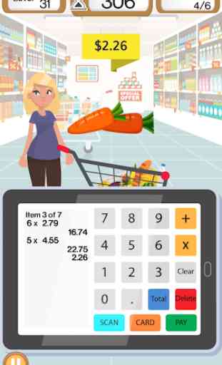 Supermarket Cashier - Cash Register & Money Game 2