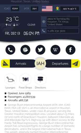 George Bush Airport (IAH) Info + Flight Tracker 1