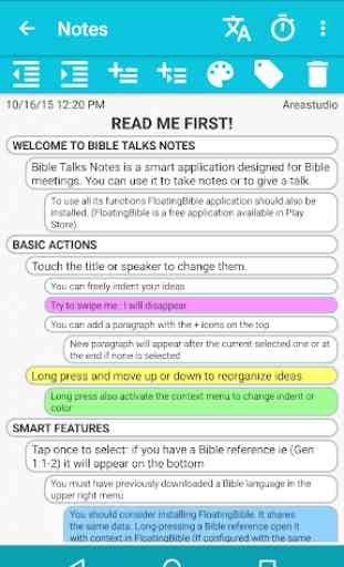 Bible Talks Notes FREE 2