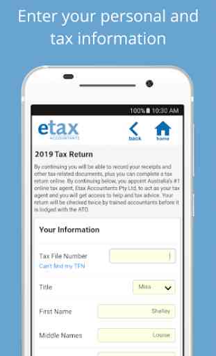 Etax Mobile App - Australian Tax Return for Mobile 1