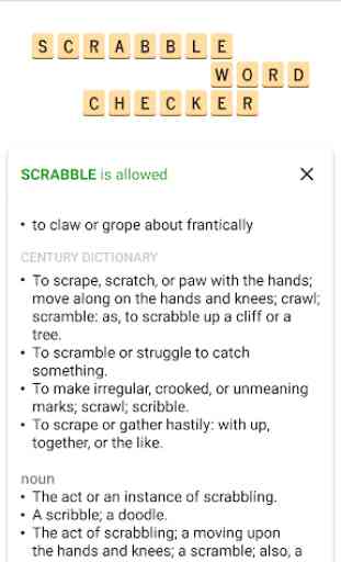 SCRABBLE Word Checker 2