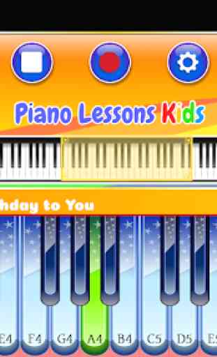 Lições de piano para crianças 1