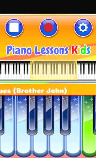 Lições de piano para crianças 3