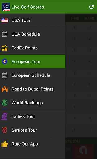 Live Golf Scores - US & European Golf 1
