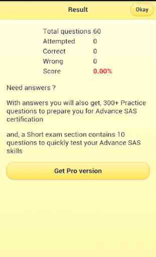 Advance SAS Practice Exam Lite 4