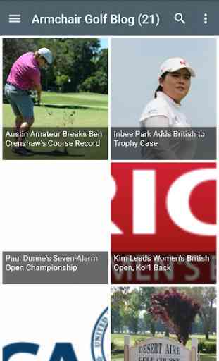 Golf News and Results 1