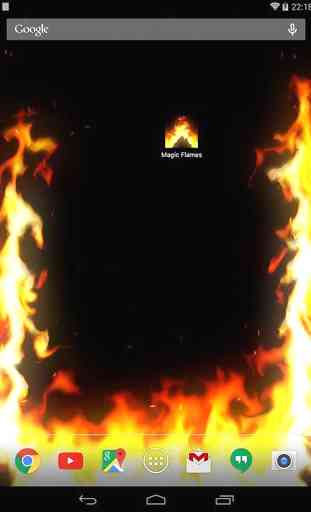 Magic Flames Free - fire live wallpaper simulation 4